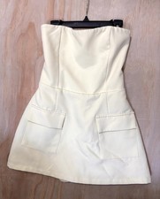 New Sky to Moon Size S Yellow Sweetheart Bodice Corset Mini Dress