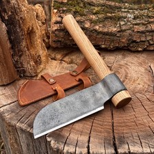 Hand-Forged Small Splitting Froe. Wood Splitter. Bushcraft & Carpentry Tool.