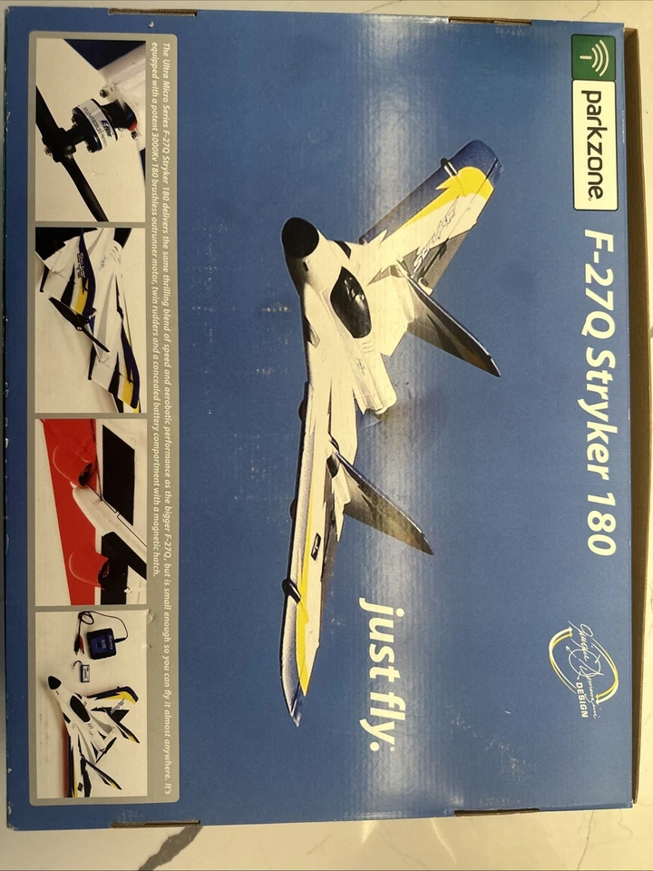 UMX Micro R/C BNF Airplane parkzone E-Flite F-27q Stryker 180 ultra micro RARE - Image 4 of 4