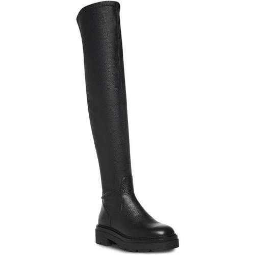 Steve Madden Womens Industry Black Thigh High Boots 7.5 Medium (B M) BHFO 9109