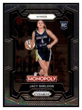 Jacy Sheldon 2024 Panini Prizm Monopoly WNBA RC #67 Dallas Wings