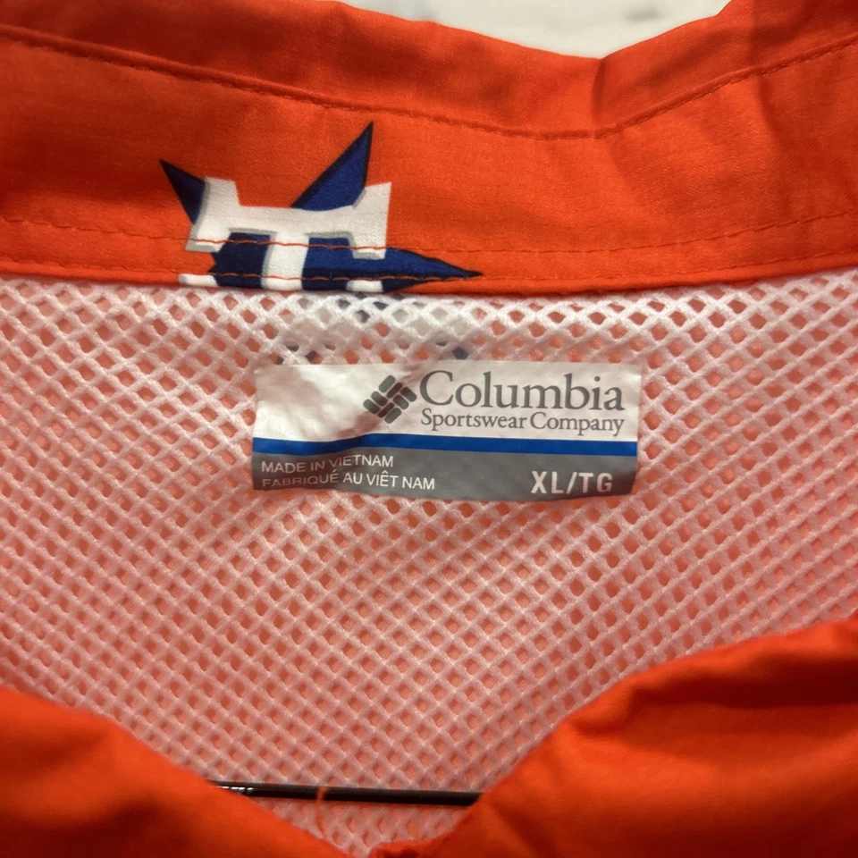 Camisa Columbia Houston Astros PFG Para Hombre Talla XL Naranja Ventilada Abotonada Foto 4 de 4