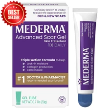 Advanced Scar Gel 0.7 OZ Old & New Scars Acne Surgery Burns Stretch US