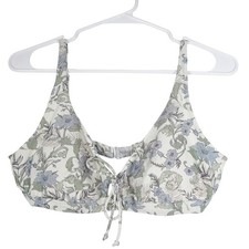Andie Swim The Crete EUC Sample Women's Country Floral Tie Bikini Top Small 2666