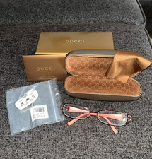 Vintage Gucci Glasses Brown Frame w/ Embellishments  Original Box GG2811