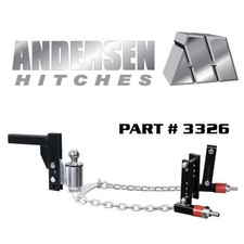 Andersen No-sway Weight Distribution Hitch 8 Droprise 2.0 Ball 3-6 Frame