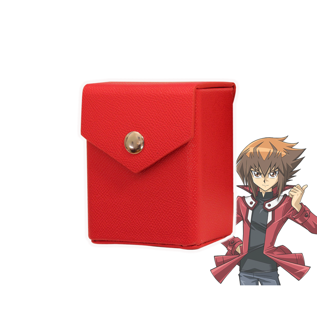 yugioh deck belt Yu'Gi Box & Replica, 60 Size, Hard Shell, Faux Leather, Belt Loop, Compatible with Yu-Gi-Oh!, Magic: The Gathering, Poke TCG and others (Yu'Gi Black Slifer Red Faux Leather, Belt