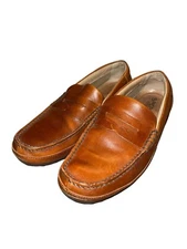 Sperry Top-Sider Hampden Penny Loafer Brown Leather Slip On Dress Shoes Men 10