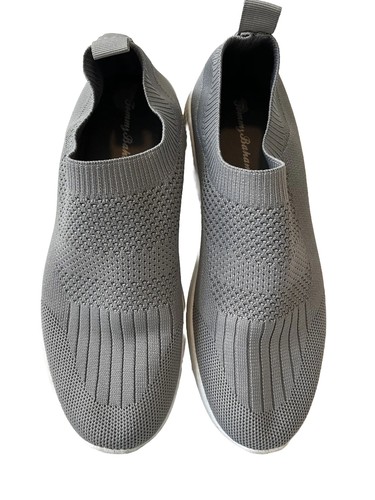 Tommy Bahama Knit Jogger Memory Foam Slip On Sneaker Flint 10 Gray Grey - Picture 2 of 9