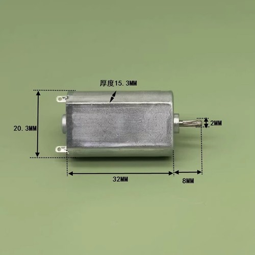 FK-180SH DC 3V-12V 15000RPM High Speed Mini 20mm Electric Motor Knurled Shaft - Picture 2 of 6