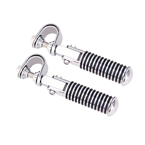 1"~1-1/4" U Clamp Highway Engine Guard Bar Crash Foot Pegs For Harley Motorcycle - Bild 7 von 7