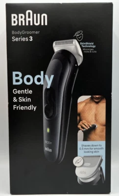 Braun Series 3 BodyGroomer | Herren Rasierer Körper Achsel Intim | Wasserdicht