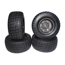 Fits Traxxas Slash Modified Hoosier V2 Tires & 12mm Wheels Front & Rear Mudboss