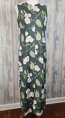 linen hawaiian dress loose hawaiian dress Hawaiian Retreat Strapless Maxi Dress Orange