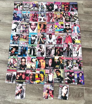 Retro Hip Hop Rappers Wall Collage Kit Prints for Bed Room Decor, 4x6 Inch 60pcs
