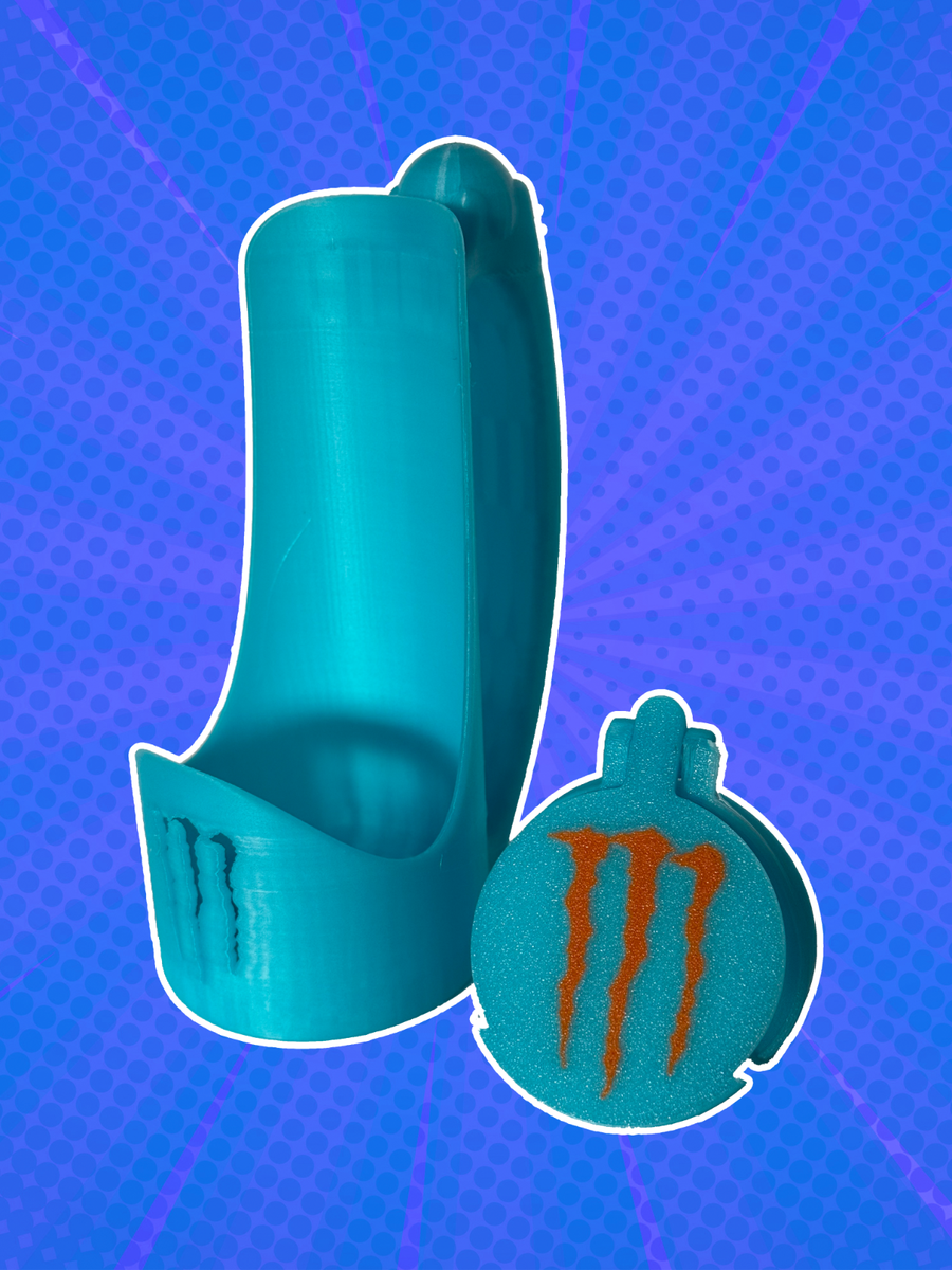 Monster Energy | Can / Cup holder With Snap On Lid! Multiple
