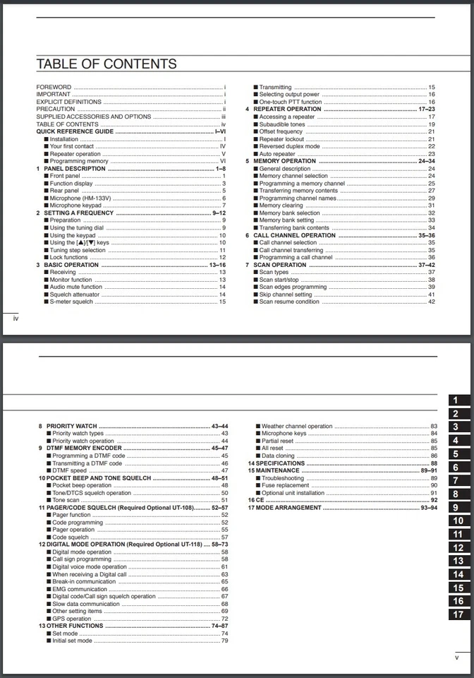 Icom IC-2200H Instruction Manual: 108 Pages User Guide - Coil Bound - Image 2 of 2