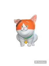 Disney Parks Big Hero 6 Mochi Cat Plush stuffed animal soft toy white orange 10"