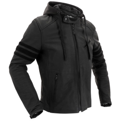 Richa Toulon Black Edition Leather Motorcycle Jacket - Black
