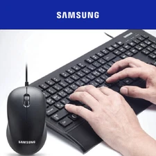SAMSUNG Wired Keyboard Mouse Set SKP-1000B Excellent Performance Simple Modern D