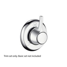 Hansgrohe Trio/Quattro Classic Shut-Off +Diverter Valve Finish Set Chrome Plated
