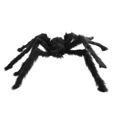 Medium Black Hairy Spider - HALLOWEEN SCARY REALISTIC TARANTULA DECORATION PROP