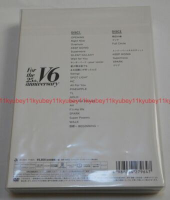 New V6 For the 25th anniversary 2 DVD Japan AVBD-27964