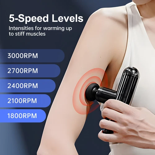 6 Head Massage Gun Deep Tissue Percussion Massager for Muscle Vibrating Relax - Picture 25 of 38