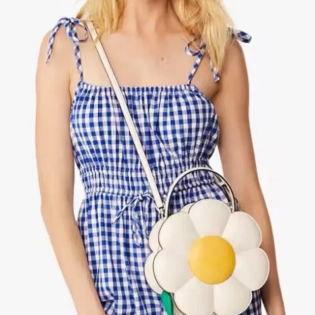 NWT Kate Spade Day Tripper 3d Daisy Flower Crossbody Parchment