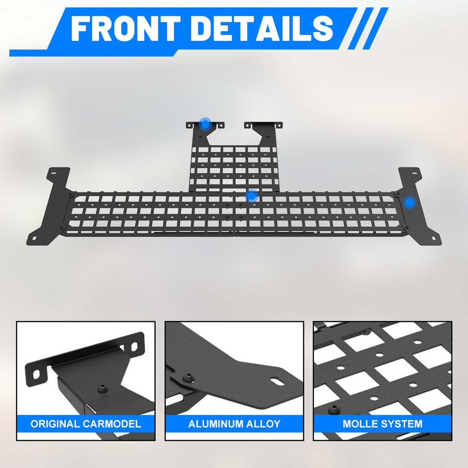 Steel Molle Panel Storage Rack For 2018-2026 Jeep Wrangler JL ...
