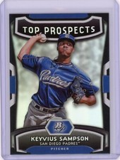 2012 BOWMAN PLATINUM TOP PROSPECTS KEYVIUS SAMPSON #TP-KS PADRES