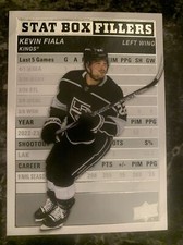 Kevin Fiala 2023-24 upper Deck Series 1  Stat Box Fillers Sb-2
