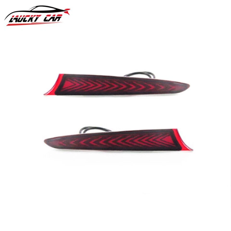 Rear Brake Taillight Bumper Reflector Lights For Chevrolet Monza RS 19-24 B Pair - Imagem 2 de 4