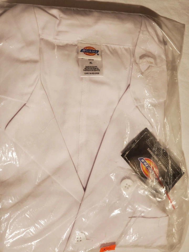 Dickies 40" Unisex White Lab Coat Style 72501A SIZE XL - Image 2 of 2