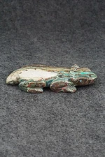 Horned Toad Zuni Fetish Carving - Nelson Yatsatte