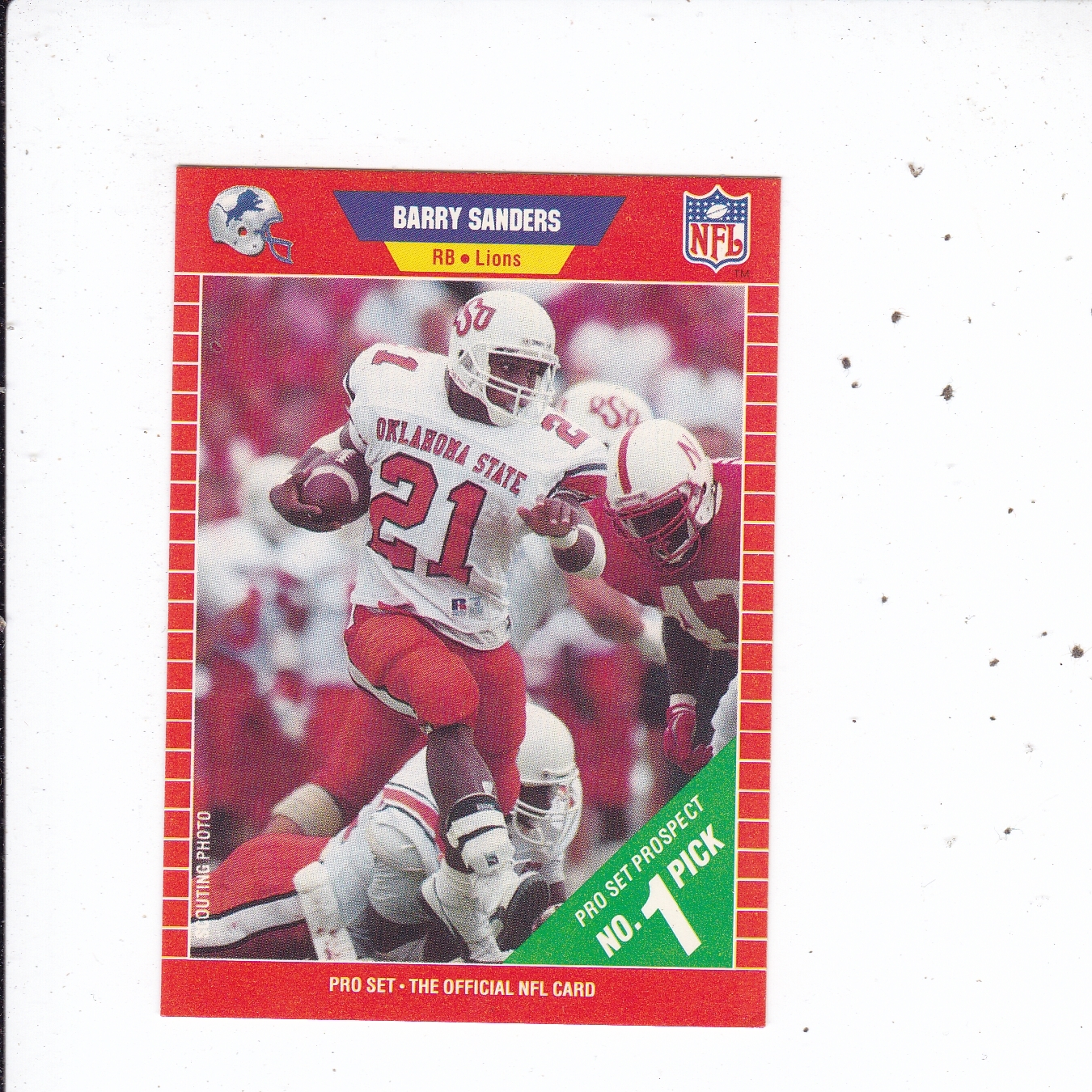 1989 PRO SET #494 BARRY SANDERS ROOKIE NRMT-MT