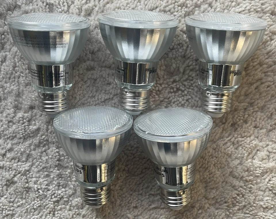 NICOR 4” R20 WHITE BAFFLE TRIM 19502-PHILIPS 7W LED 500 LUMEN DIM PAR 20-QTY 5 - Image 2 of 4