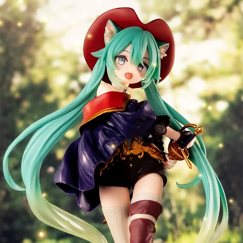 Anime Hatsune Miku Fairy Tale Wonderland Puss in Boots Model Toy