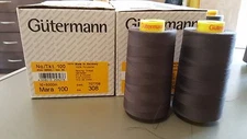 THREAD GUTERMANN Mara 100, 100% POLYESTER, 2 - Large Cone 5000m, Col:308 Brown