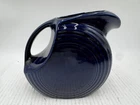 Vintage Fiesta Cobalt Blue Homer Laughlin Fiestaware Disk Pitcher Water Jug