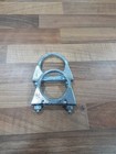 2 X UNIVERSAL U BOLT CLAMPS M8 45 MM 1.75" EXHAUST CLAMP HEAVY DUTY