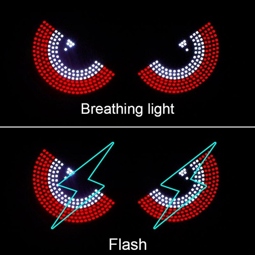 Dynamic Devil Eyes Light for Cars LED Eyes Windshield Car Decoration Auto Window - Picture 11 of 27