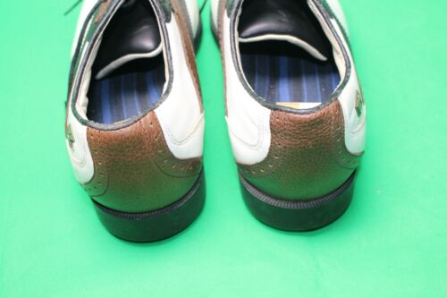 Cutter & Buck weiß braun schwarz Leder Golfschuhe US 8 - Bild 4 von 9