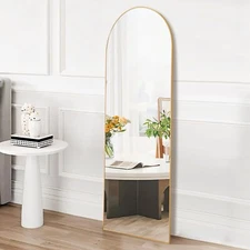 OLIXIS Arched Full Length Mirror 59"x16" for Bedroom, Full Body Mirror with S...