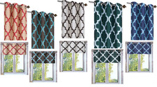 1 PIECE WINDOW CURTAIN LINED BLACKOUT GROMMET PANEL/VALANCE MOROCCAN TILE PRINT 