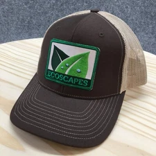 Ecoscapes Richardson Trucker Hat Mens Brown OS Adjustable Embroidered Logo