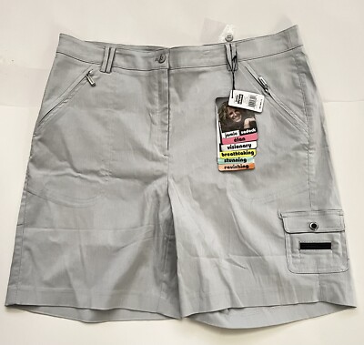 NWT Jamie Sadock Women's Golf Shorts Size 16 Filament Gray