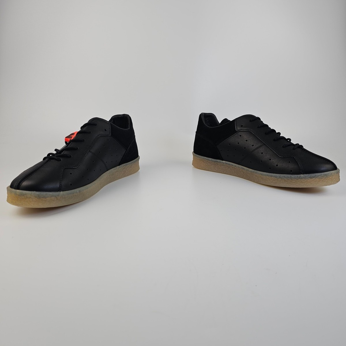 MM6 MAISON MARGIELA Court Black Leather Sneakers New And
