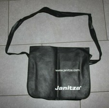 schwarze Stofftasche Werbezug leicht klein faltbar 35x30cm