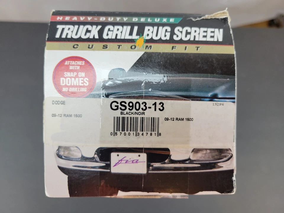 Специально подобранная решетка экран от жуков 2009 2010 2011 2012 Dodge Ram 1500 FIA GS903-13 - Изображение 4 из 4